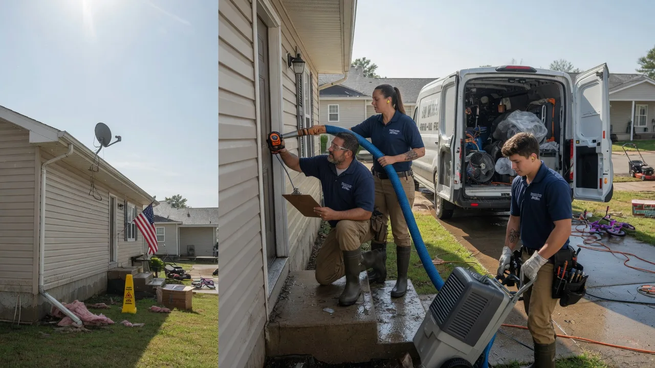 Ceiling Water Damage Restoration in Mulberry, KS near me
